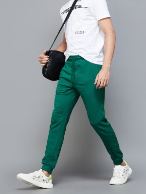 Fame Forever by Lifestyle Checkered Men Green Track Pants