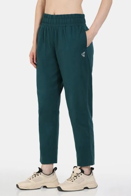 Zelocity by Zivame Solid Women Green Track Pants