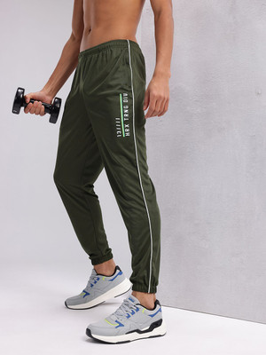 HRX by Hrithik Roshan Solid Men Green Track Pants