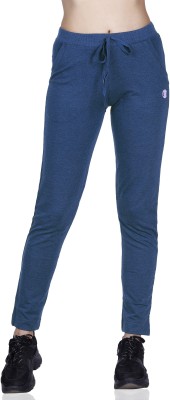 Laasa Sports Solid Women Blue Track Pants