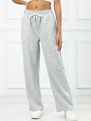 TRUFFLEGUM Loose Fit Women Grey Trousers