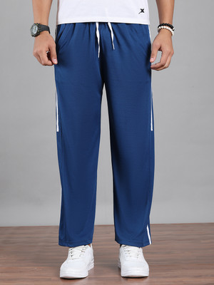 MACK JONNEY Striped Men Blue Track Pants