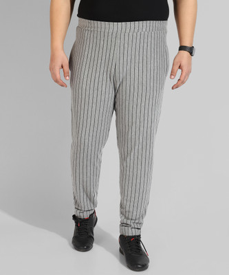 Instafab Plus Solid Men Grey Track Pants