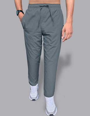 Seirra Solid Men Grey Track Pants