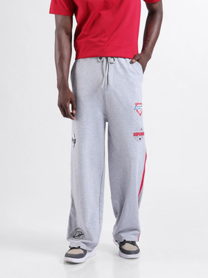 The Indian Garage Co. Printed Men Grey Track Pants