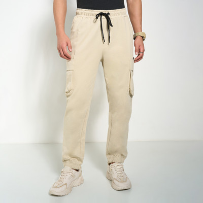 Street 808 by Pantaloons Printed Men Beige Track Pants