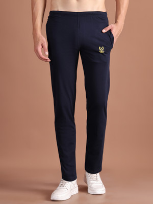 VIMAL JONNEY Solid Men Dark Blue Track Pants