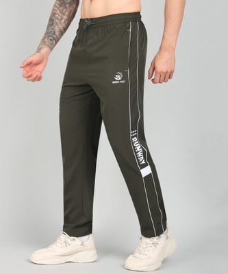 GNOCKFACE Solid Men Olive Track Pants