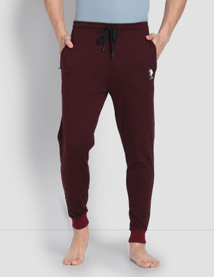 U.S. POLO ASSN. Striped Men Red Track Pants