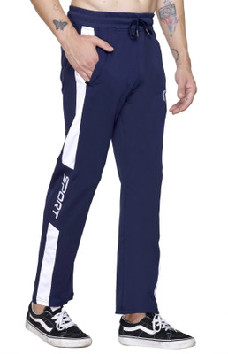 Leebonee Solid Men Dark Blue Track Pants