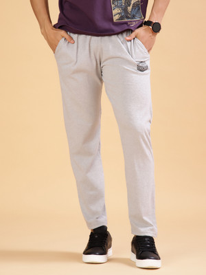 V-MART Solid Men Grey Track Pants