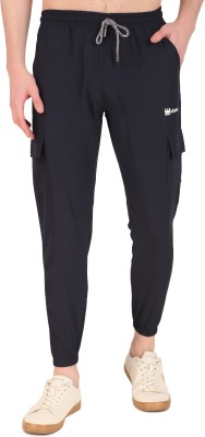 IDASS Solid Men Blue Track Pants