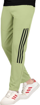 ICEPERA Striped Men Light Green Track Pants
