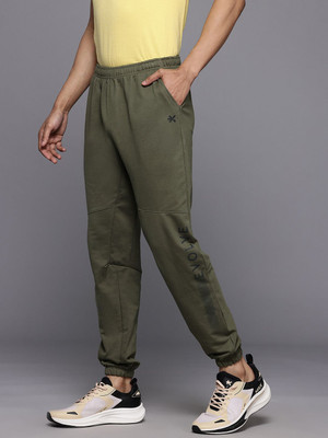 HRX by Hrithik Roshan Solid Men Green Track Pants