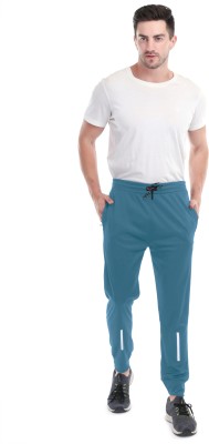 MONNJAVE Solid Men Light Blue Track Pants