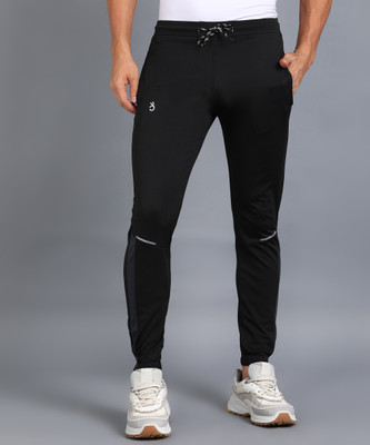 Moda Rapido Solid Men Black Track Pants