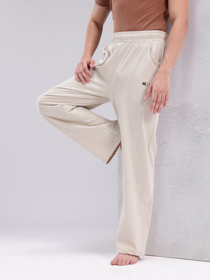 HRX by Hrithik Roshan Solid Men Beige Track Pants