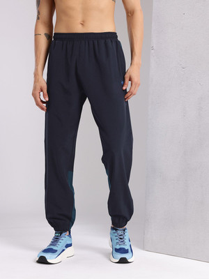 HRX by Hrithik Roshan Checkered Men Blue Track Pants