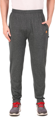 MASTERY Solid Men Grey Track Pants