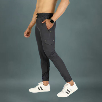 FlyKnitwears Solid Men Blue Track Pants