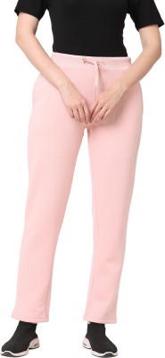 Sleep in Style Sweet Dreams Solid Women Pink Track Pants