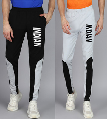 mfb Colorblock Men Black Track Pants