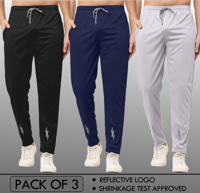 Suzaro Printed Men Black, Blue, Grey Track Pants