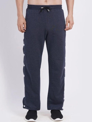 CLOTHINK India Solid Men Grey Track Pants
