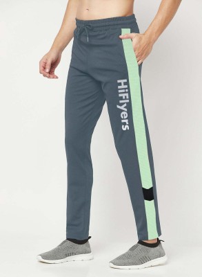 Hiflyers Colorblock Men Grey Track Pants