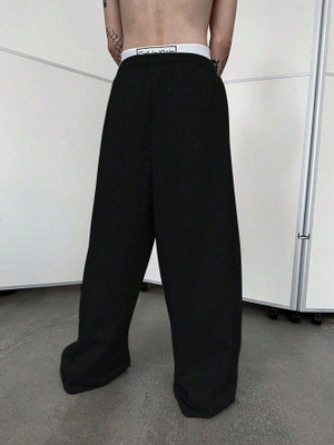 Daphne Maurier Solid Men Black Track Pants