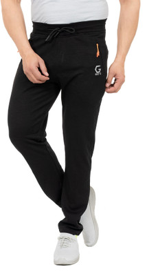 GEE 5 Solid Men Black Track Pants