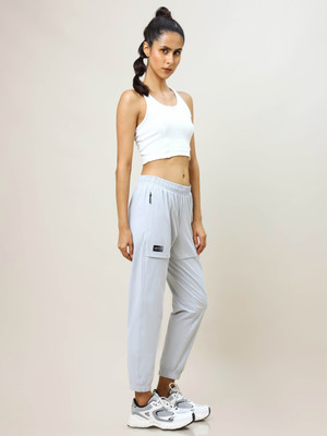 TECHNOSPORT Solid Women Silver Track Pants