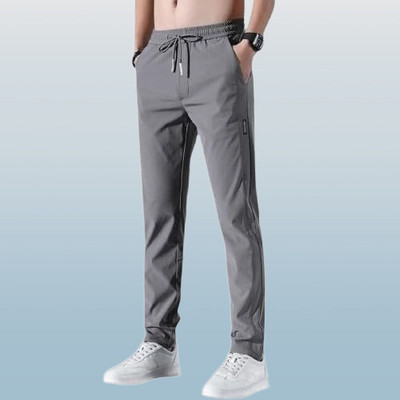 FICKA Solid Men Grey Track Pants