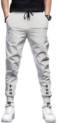 Sompal Traders Striped Men & Women Grey Track Pants