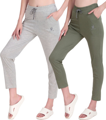STYOXA Solid Women Grey Track Pants