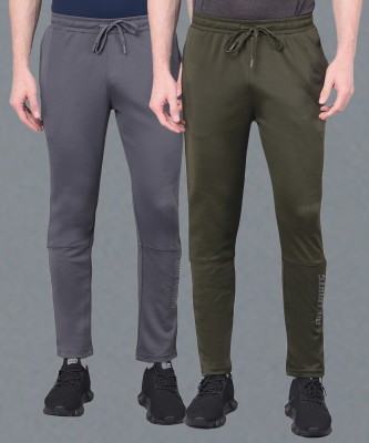 Force NXT Anti Viral Anti Odour Cool Solid Men Grey, Green Track Pants