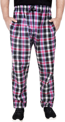 Fashnest Checkered Men Multicolor Track Pants