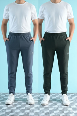 Dukan Solid Men & Women Dark Green, Grey Track Pants