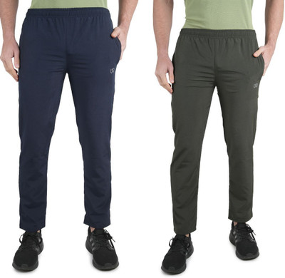 KWINGS Solid Men Dark Blue, Olive Track Pants