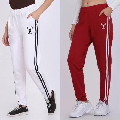 Clothina Striped Women Multicolor Track Pants