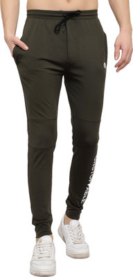 Endeavour Wear Solid Men Olive Track Pants