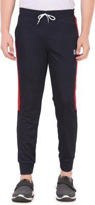 Zicada Striped Men Dark Blue Track Pants