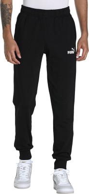 PUMA ESS Jersey Pants cl Solid Men Black Track Pants