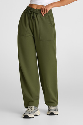 Q-Rious Relaxed Women Green Trousers