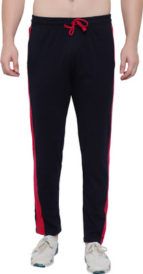 Eha Colorblock Men Black Track Pants