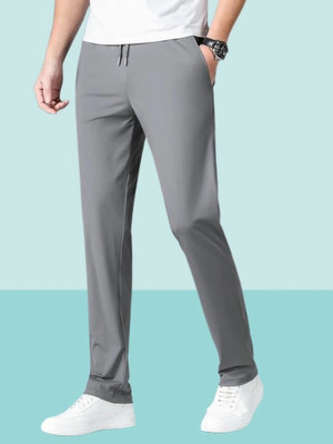 seri choice Solid Men Grey Track Pants