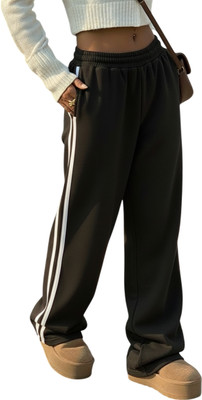 Dockstreet Solid Women White Track Pants