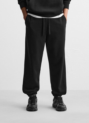 KOTTY Solid Men Black Track Pants
