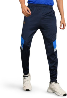 Qalm Brothers Solid Men Blue Track Pants