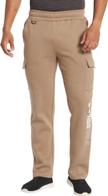 Octave Solid Men Brown Track Pants